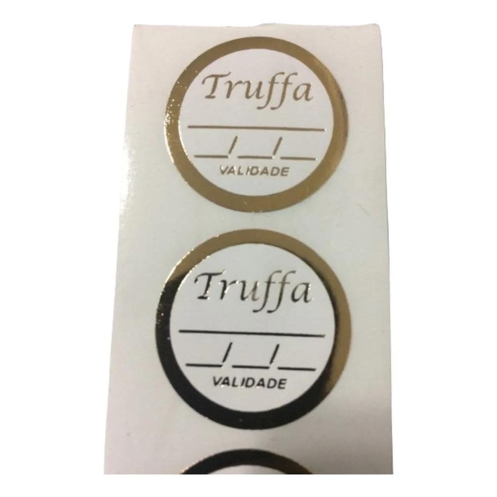 2X 1.000 Etiquetas Para Artesanato Truffa Sabor Validade Our