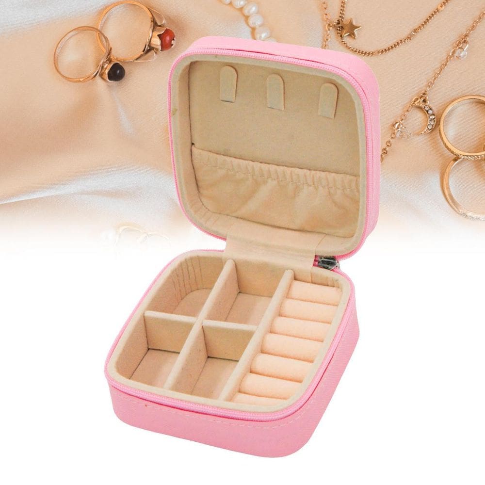 Porta Joias Portátil - Viagem E Estojos Com Zíper