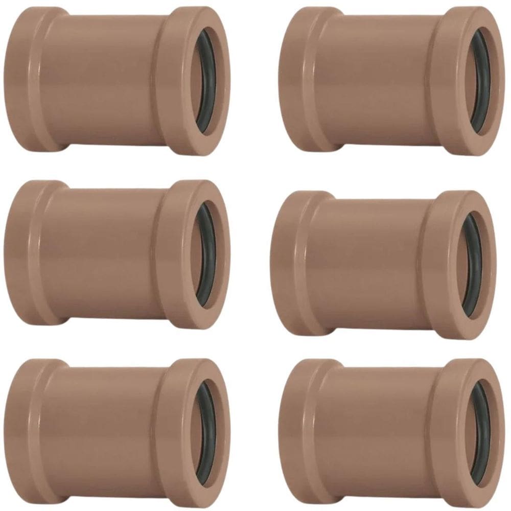 Luva De Correr 32Mm Pvc Encanamento Conexão Kit 06 Un