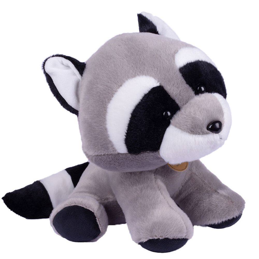 Brinquedo de pelúcia Doll Head Shaking Raccoon 15 cm em algodão e pelúcia