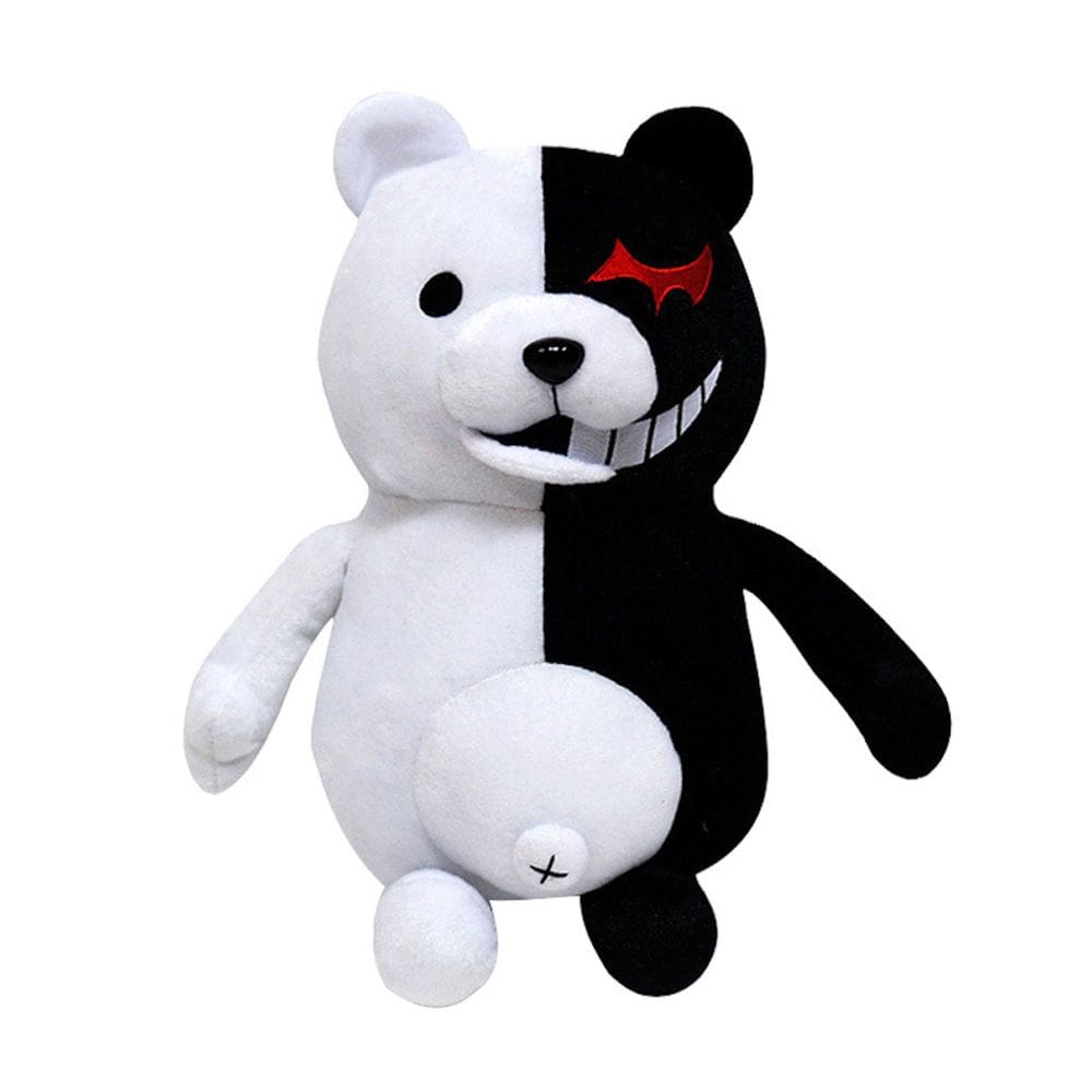 Bicho de pelúcia Danganronpas 2 Monokumas Preto e Branco 25cm