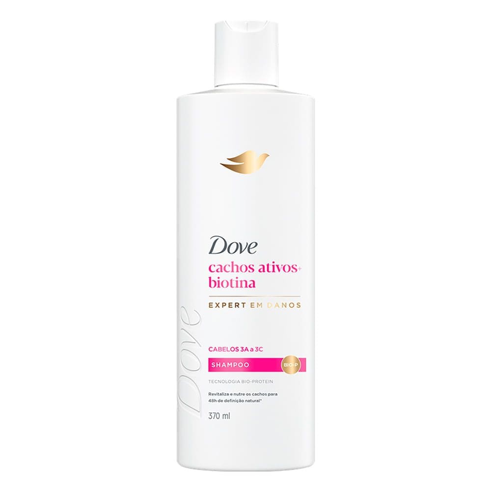Shampoo Dove Cachos Ativos e Biotina Expert em Danos 370ml