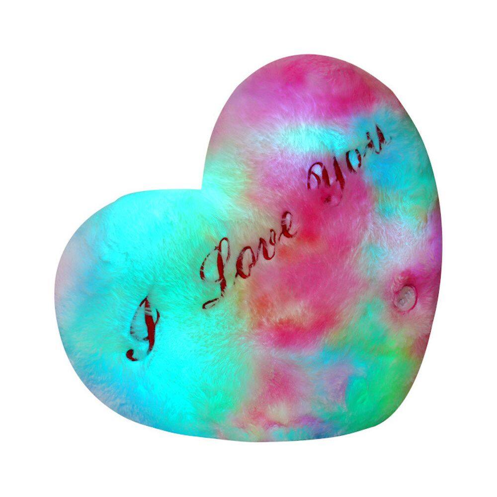 Boneca de brinquedo de pelúcia Luminous Love Heart 36 cm em algodão e pelúcia