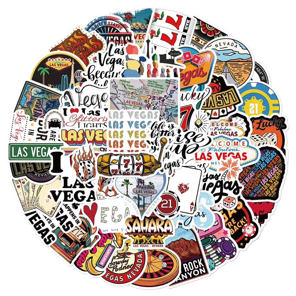 Adesivos de vinil impermeável Nevada Anime 50 unidades/lote de 5 a 7 cm