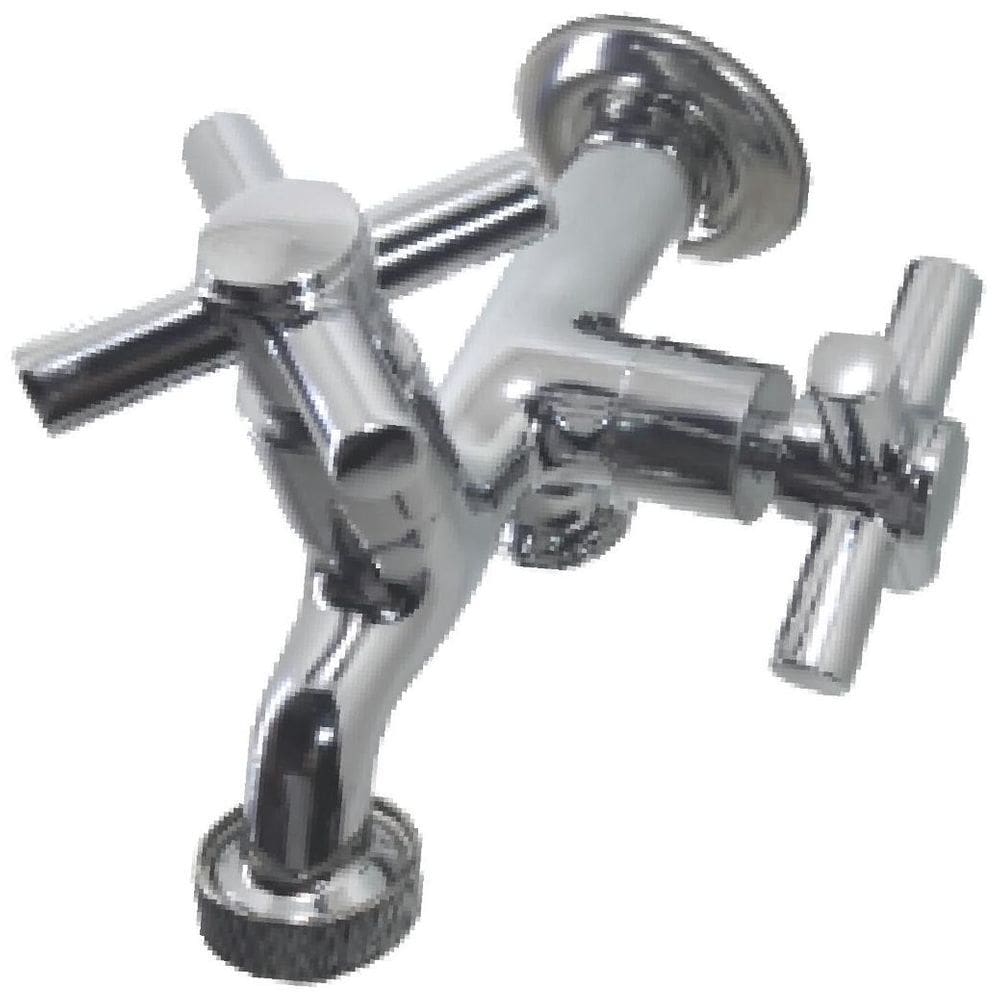 Torneira Tanque e Máquina Saída Dupla C64 Cromada