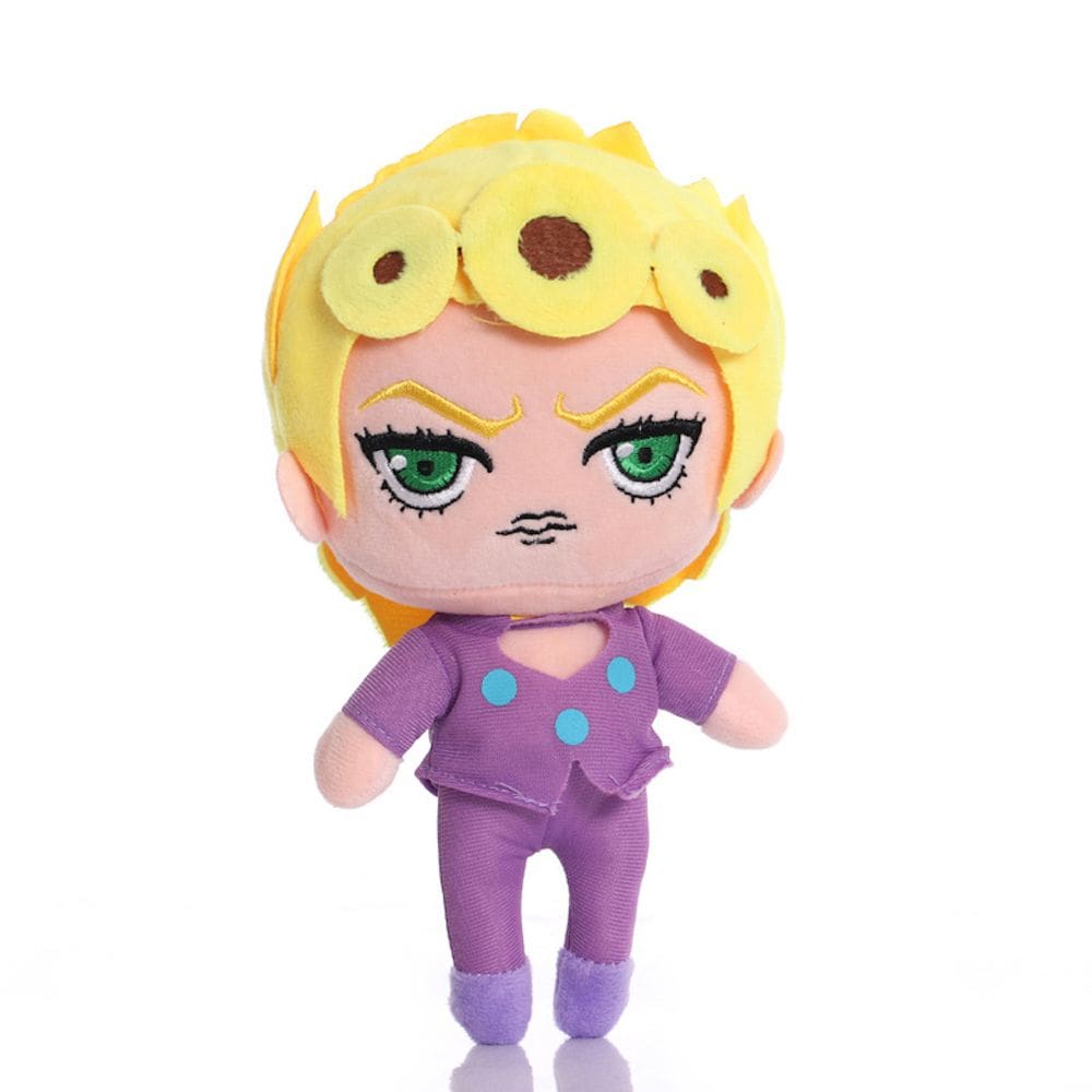 Boneca de pelúcia Jojo Anime Bruno Bucciarati Cabelo amarelo 22cm