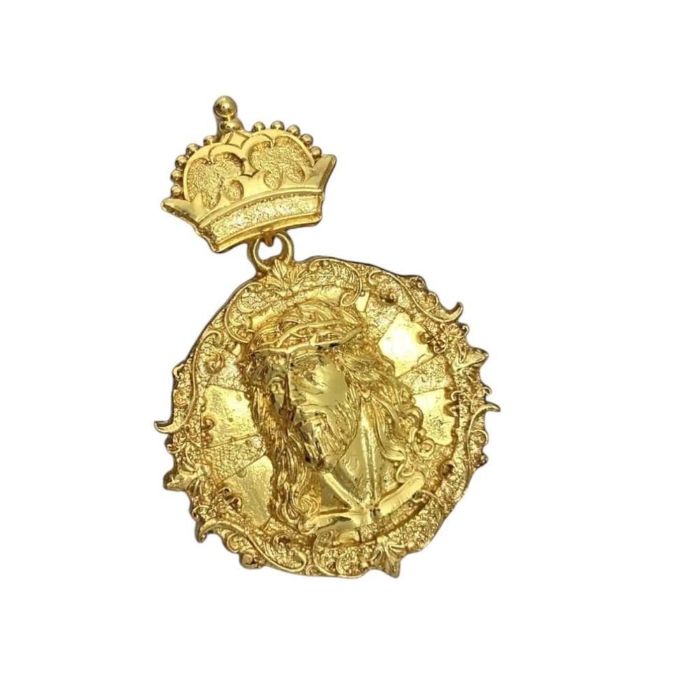 Pingente Jesus Cristo Detalhado - Banhado A Ouro 18K