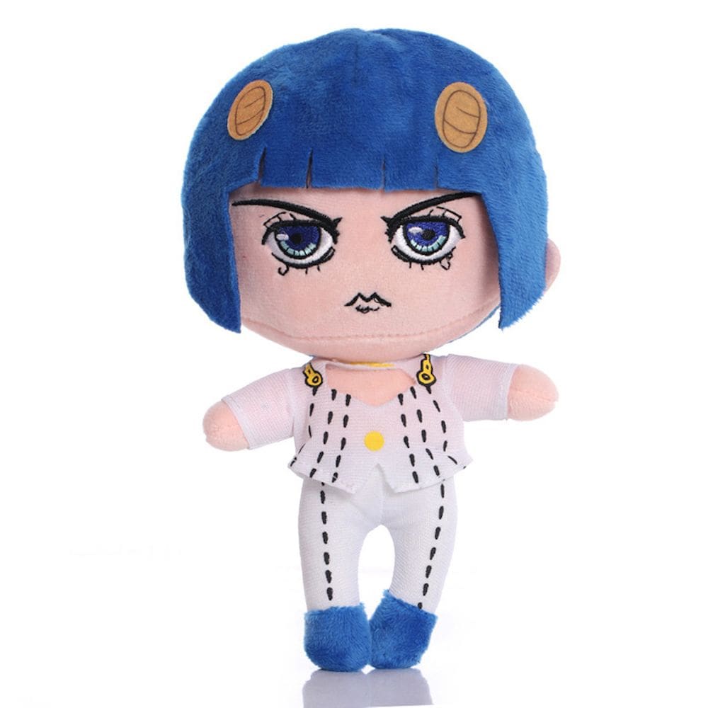 Boneca de pelúcia Jojo Anime branca Bruno Bucciarati 22cm