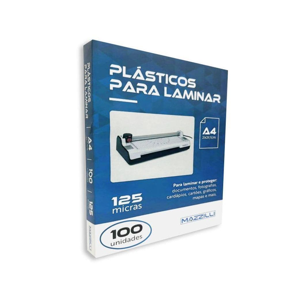Plástico Polaseal Laminação A4 125 Micras 100 Unidades