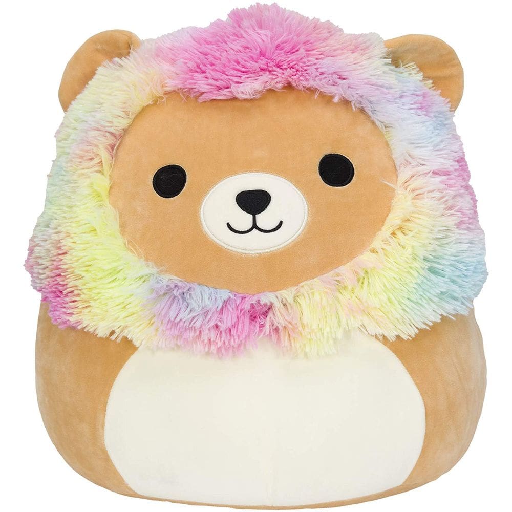 Boneco de brinquedo de pelúcia Leonard Rainbow Hair Lion 40cm
