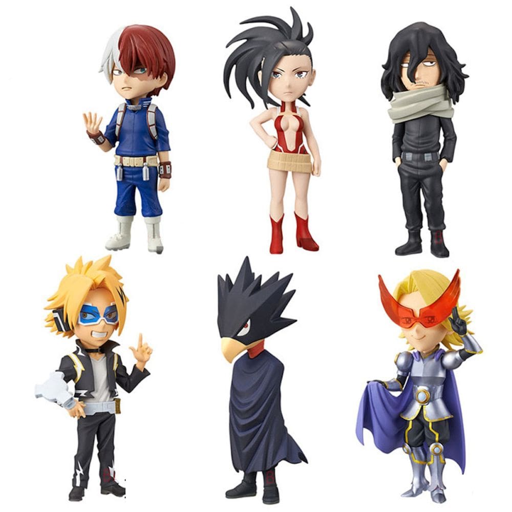 Coleção de brinquedos de figuras My Heros Academias Anime 6 unidades