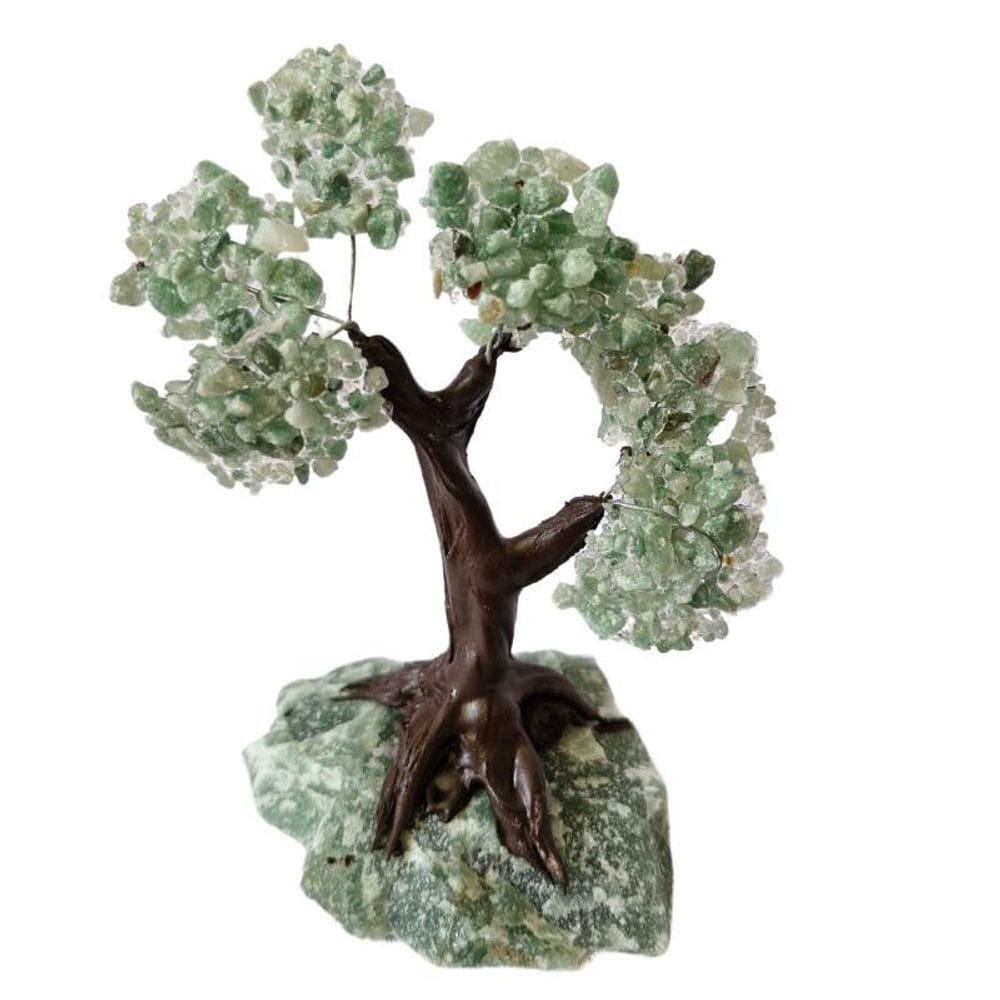 Árvore De Pedra Quartzo Verde Presente E Decoração