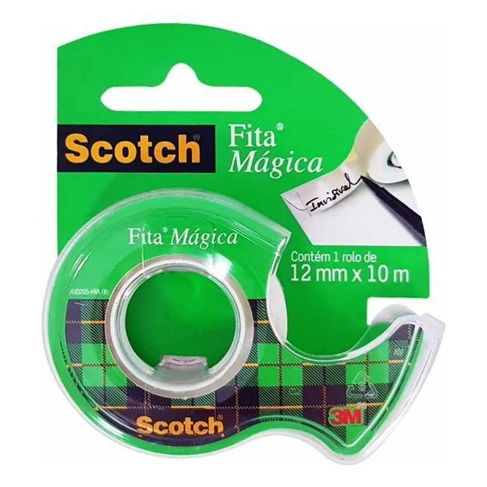 2X Fita Mágica Scotch 12Mm X 10M Com Disp 3M