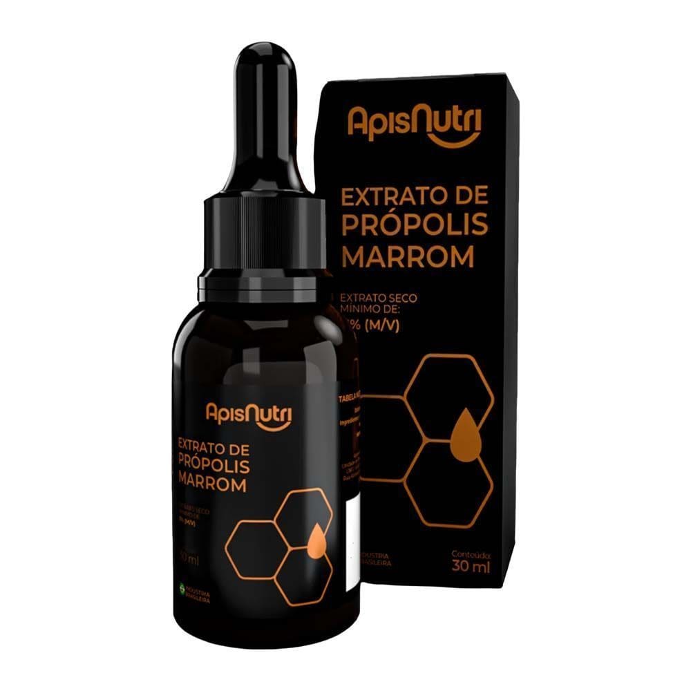 Extrato de Própolis Marrom Gotas ApisNutri 30ml