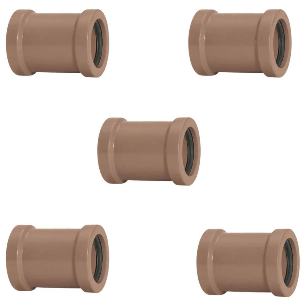 Luva De Correr 25Mm Pvc Encanamento Conexão Kit 05 Un