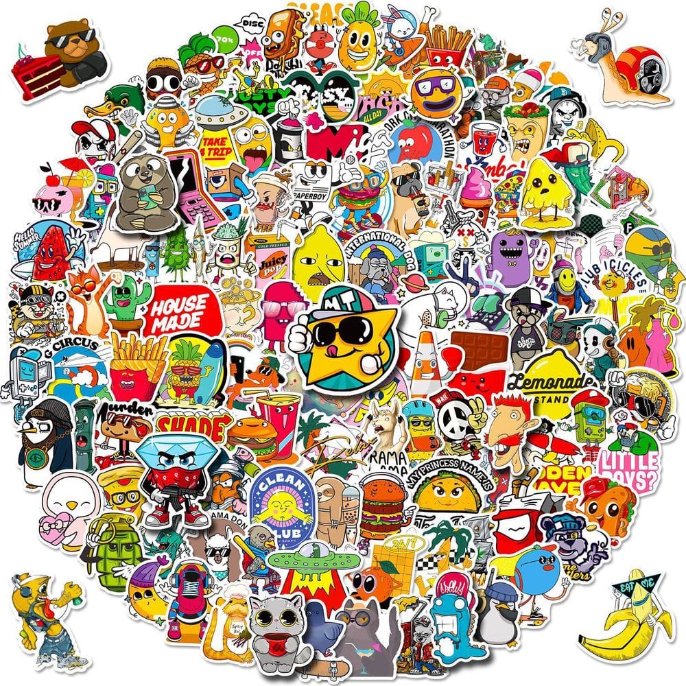 Pacote de adesivos Pop Culture Graffiti Anime Waterproof 150 unidades