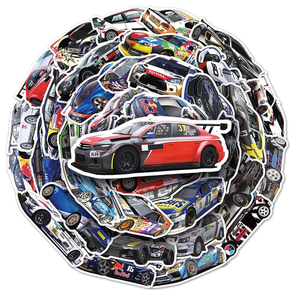 Pacote de adesivos F1s Racing 51 peças de adesivos de vinil impermeáveis