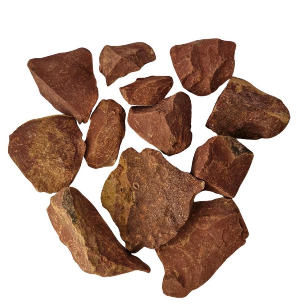 Pedra Natural Jaspe Vermelho Bruto 1 Kilo