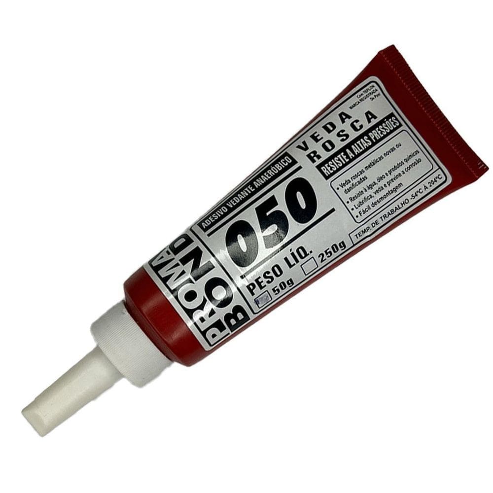 Adesivo 190 Cola Veda Vedador De Rosca 050 Branco 50G