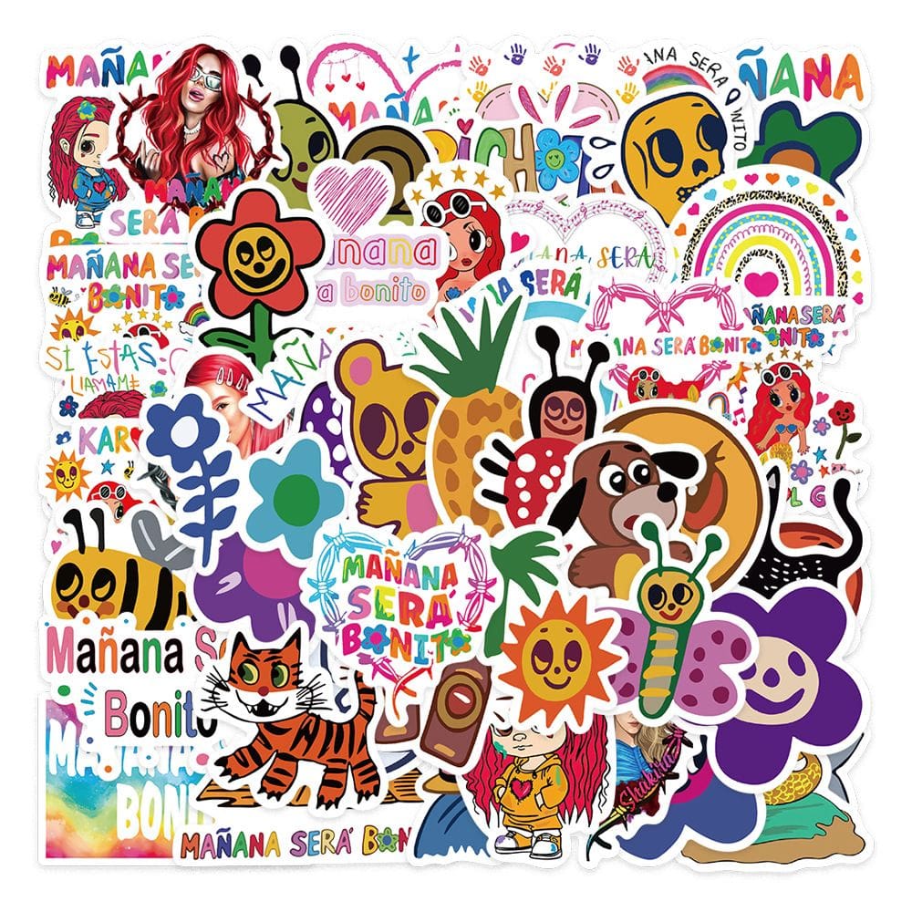 Pacote de adesivos Mananas Seras Bonitos Anime 50 unidades Waterprof Vi