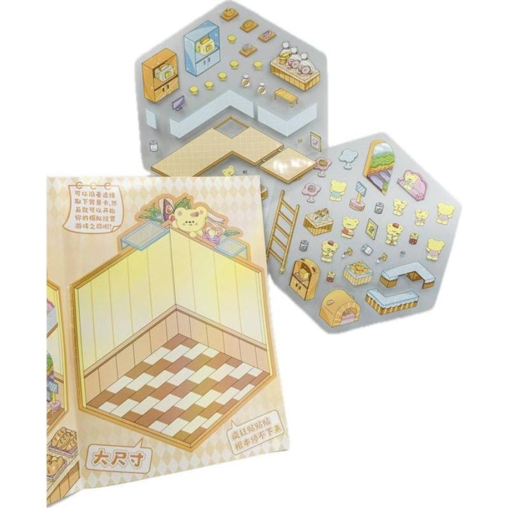 Adesivo Cenário 3D Grande Com Pinça  21 X 30 Cm