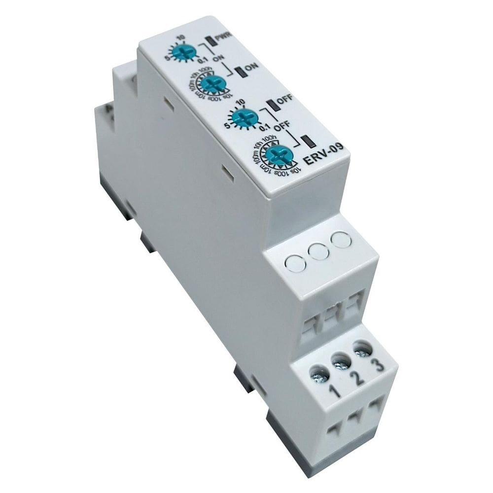 Rele On/Off Delay Duplo Ajuste Model. Erv-09 110Vac
