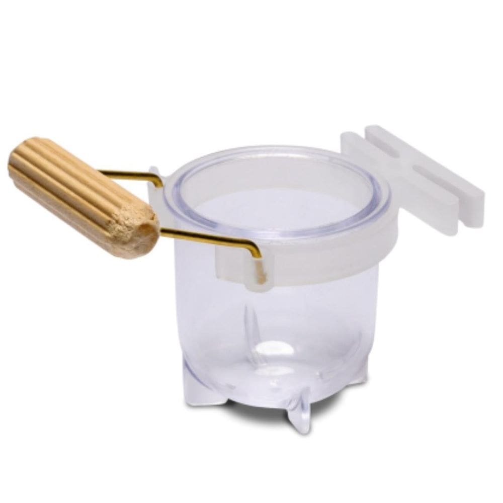 Porta Vitaminas Pequeno Cristal Com Poleiro 12Un