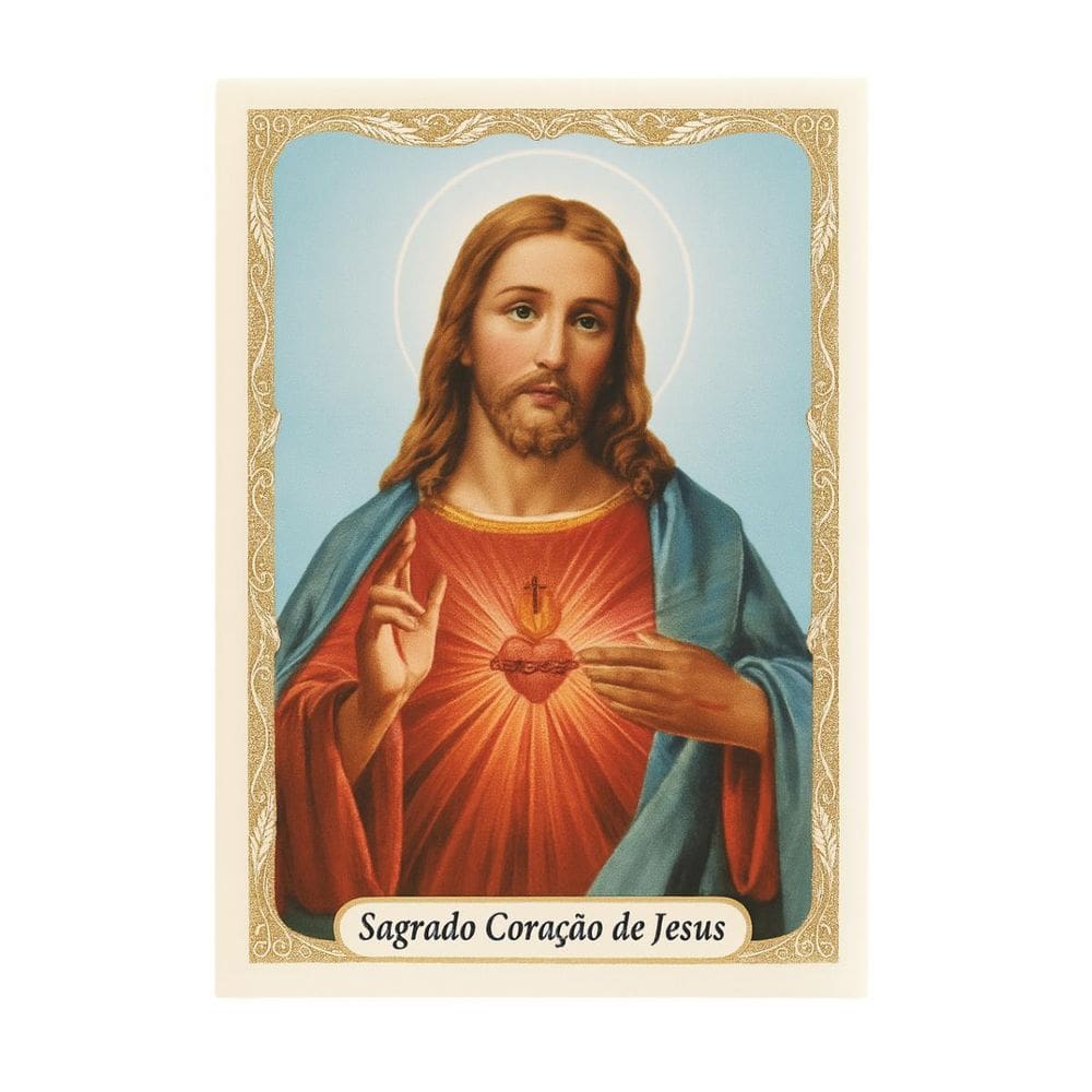 Folheto De Orações Santos Da Fé 9 Cm 100 Unidade