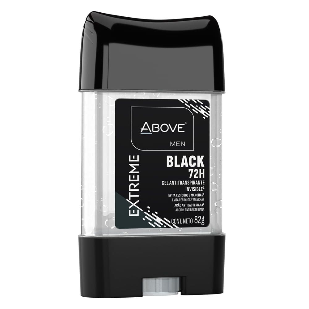 Desodorante Gel Above Men Black Extreme 72 Horas 82g