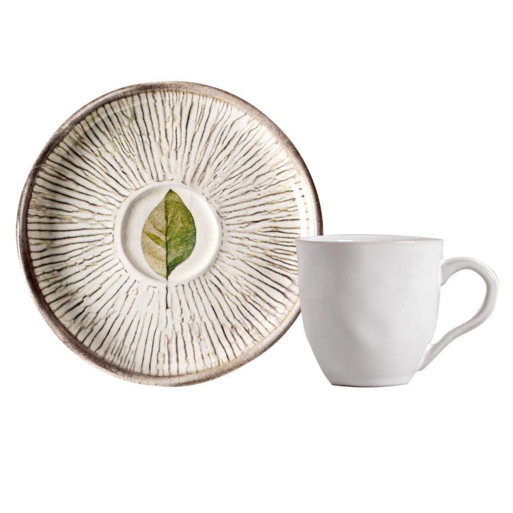 Xícara de Café Bio Evergreen Porto Brasil 120 ml com Pires