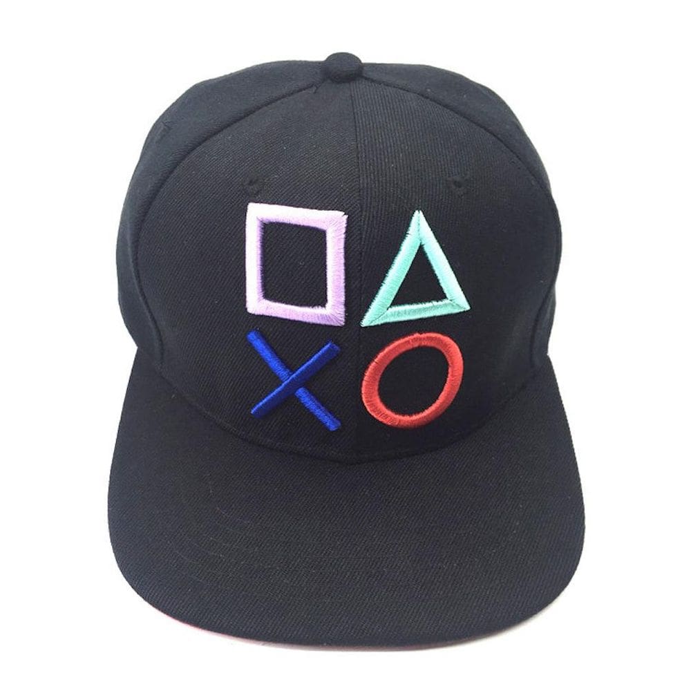 Chapéu de beisebol Man Game Bordado, algodão respirável, preto