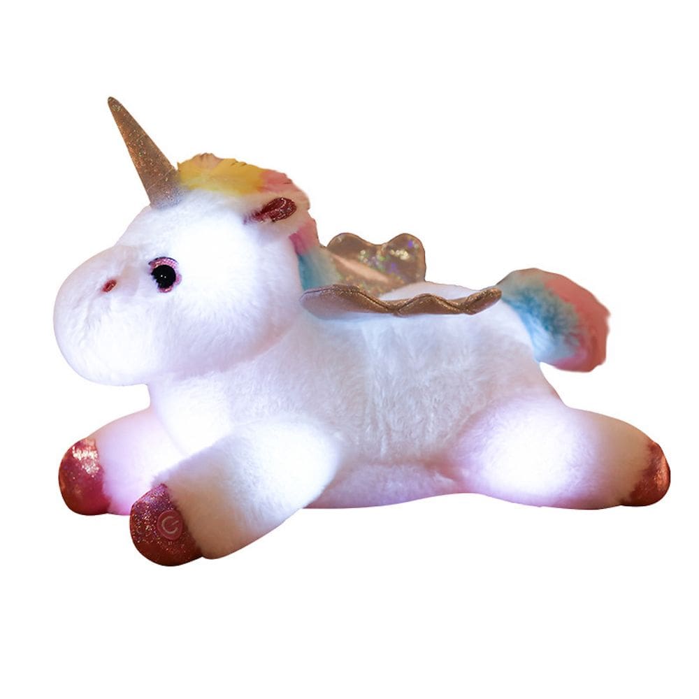 Brinquedo de pelúcia Lumious Unicorn Horse 38 cm em algodão e pelúcia