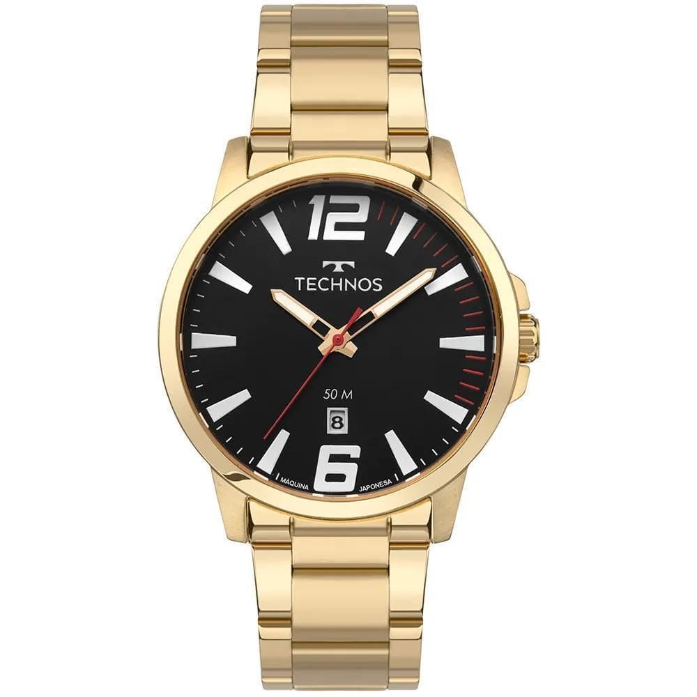Relógio Technos Masculino Racer Dourado - 2115UCO/1P