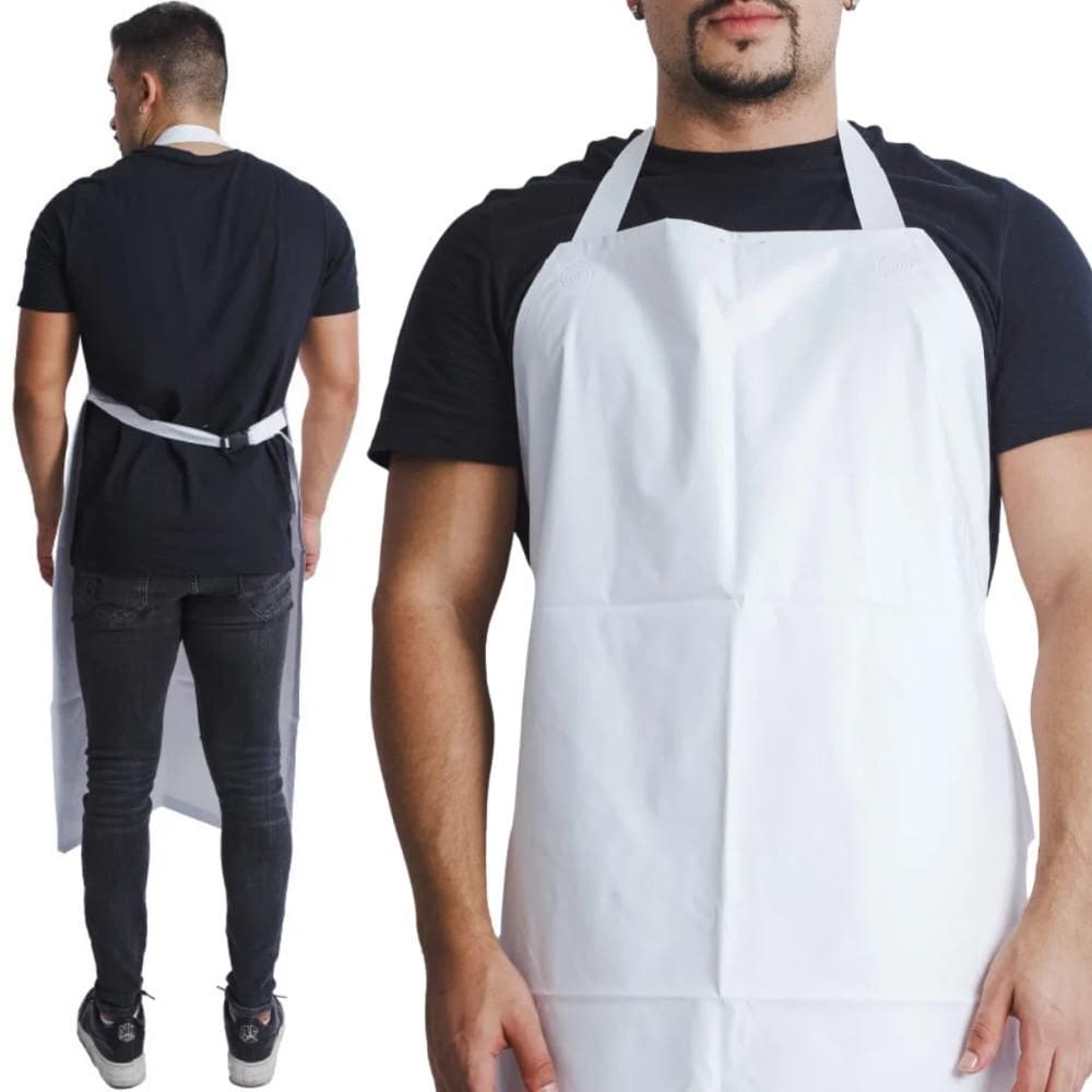 Avental Impermeável de PVC 40mm Tira Ajustável EPI Profissional Maicol