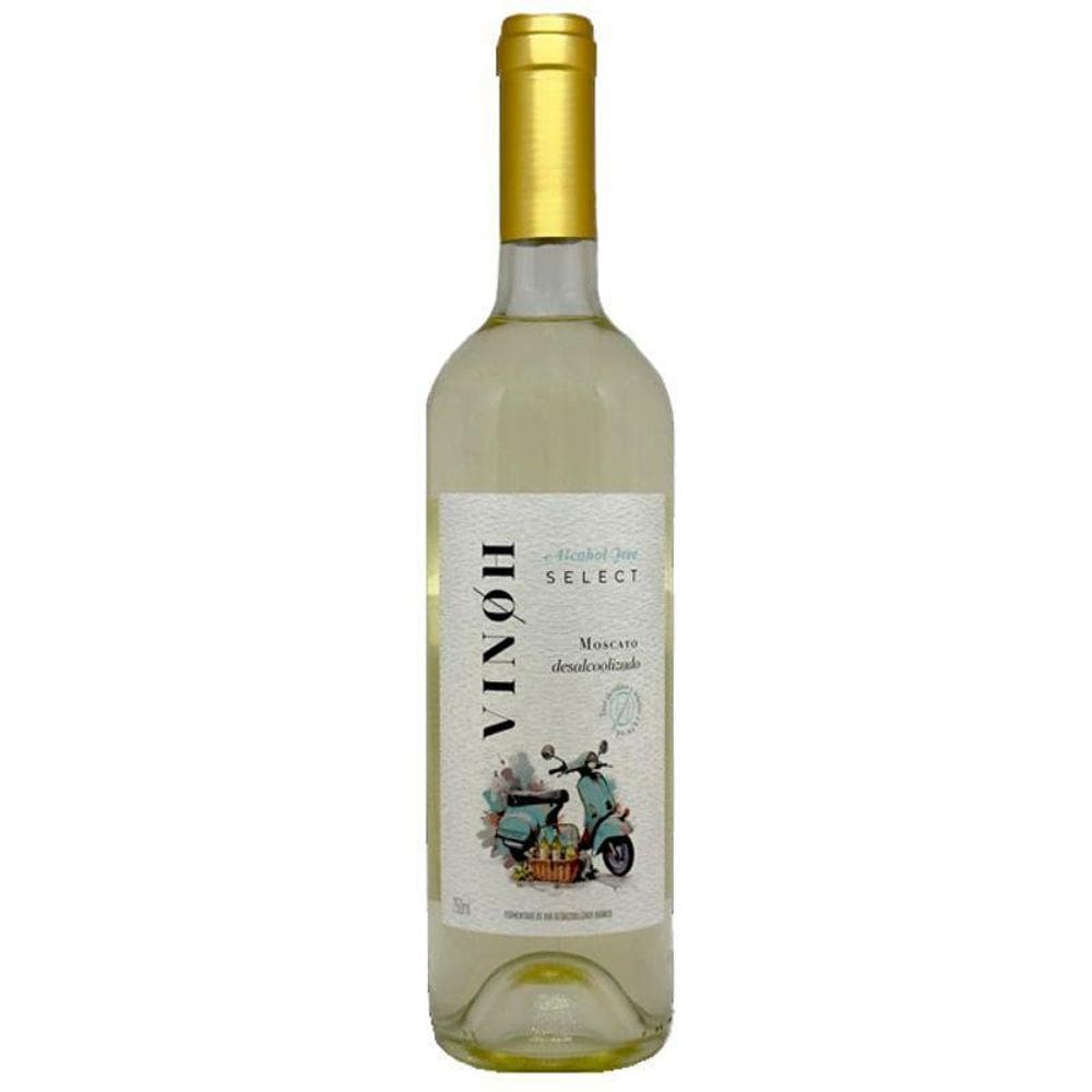 Vinho Sem Álcool Branco Seco Moscato Vinoh Select - 750Ml