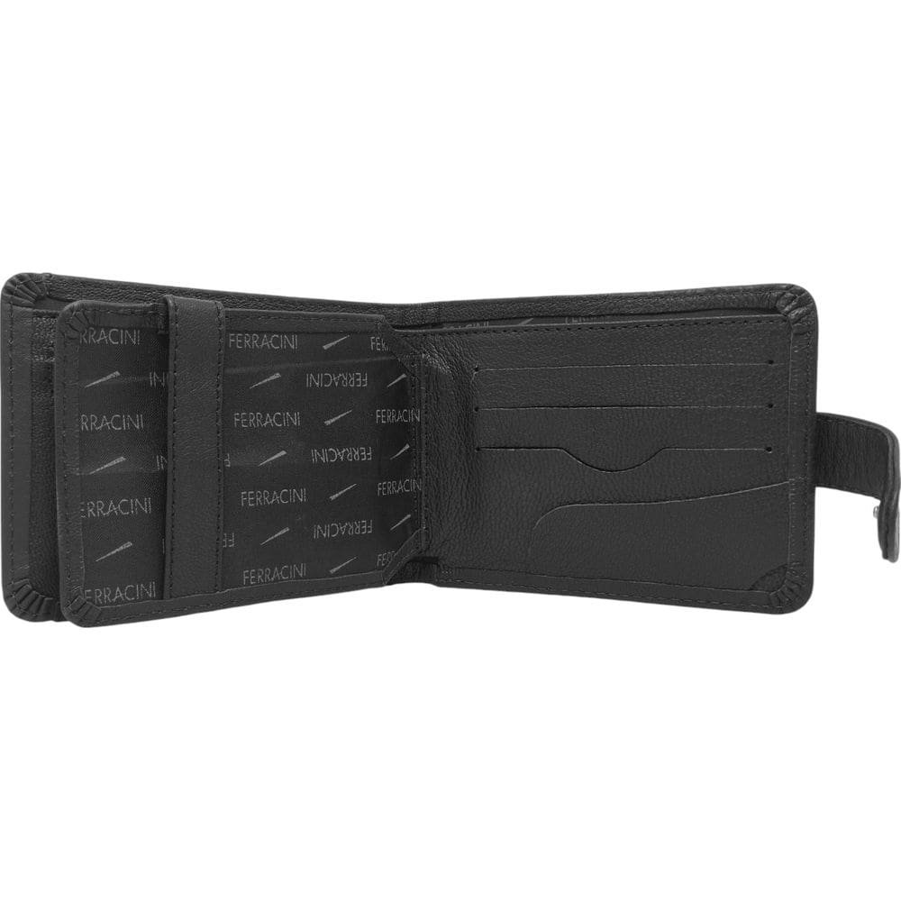 Carteira Masculina Clássica em Couro com Forro Têxtil Ferracini Cf393