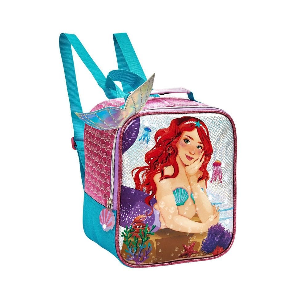 Lancheira Térmica Escolar Luxo Sereia 3D