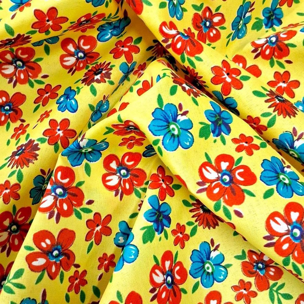 Tecido Chita Estampado Importada Festa Junina -Rolo 3 Metros