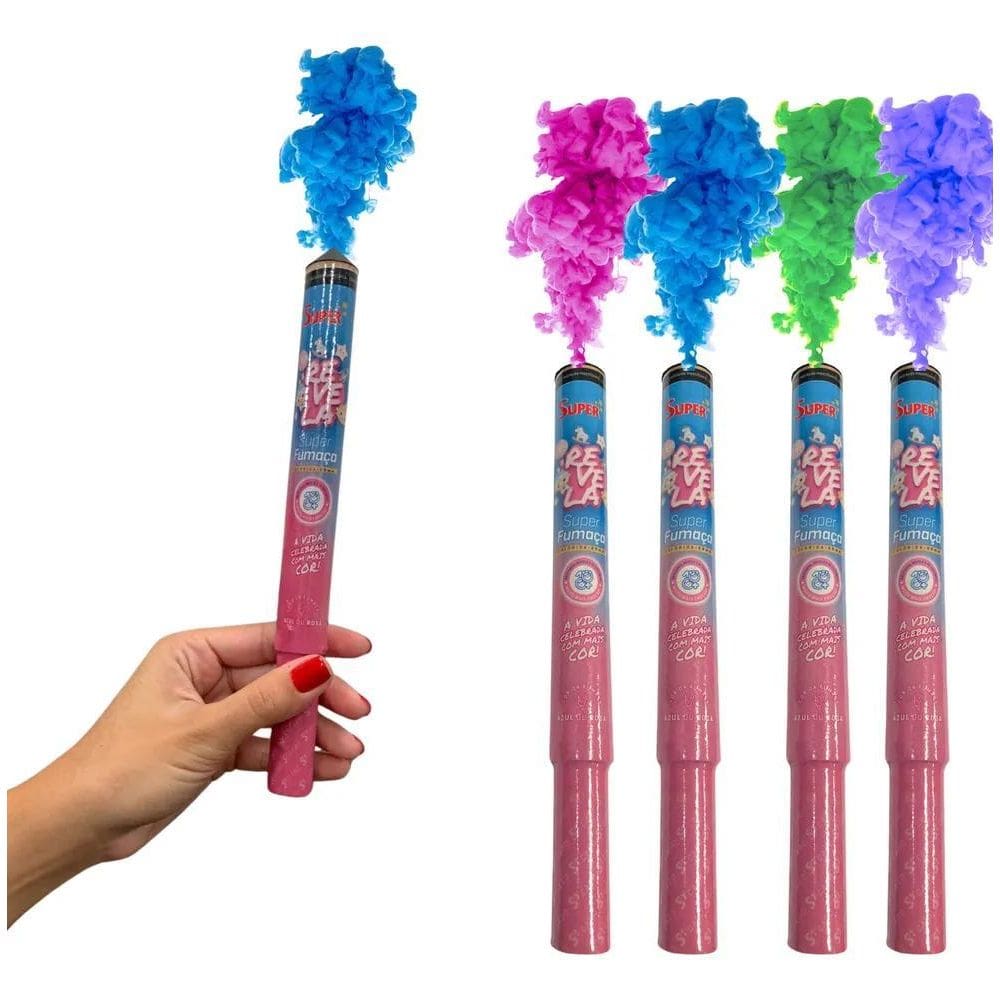 2X Fumaça Chá Revelação Bastão Kit Com 04 Unidades