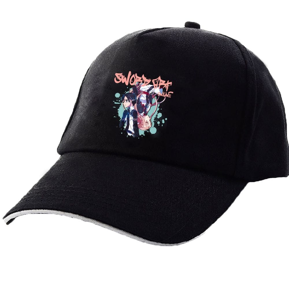 Boné de beisebol Swords Onlines Anime Snapback Hat Cotton