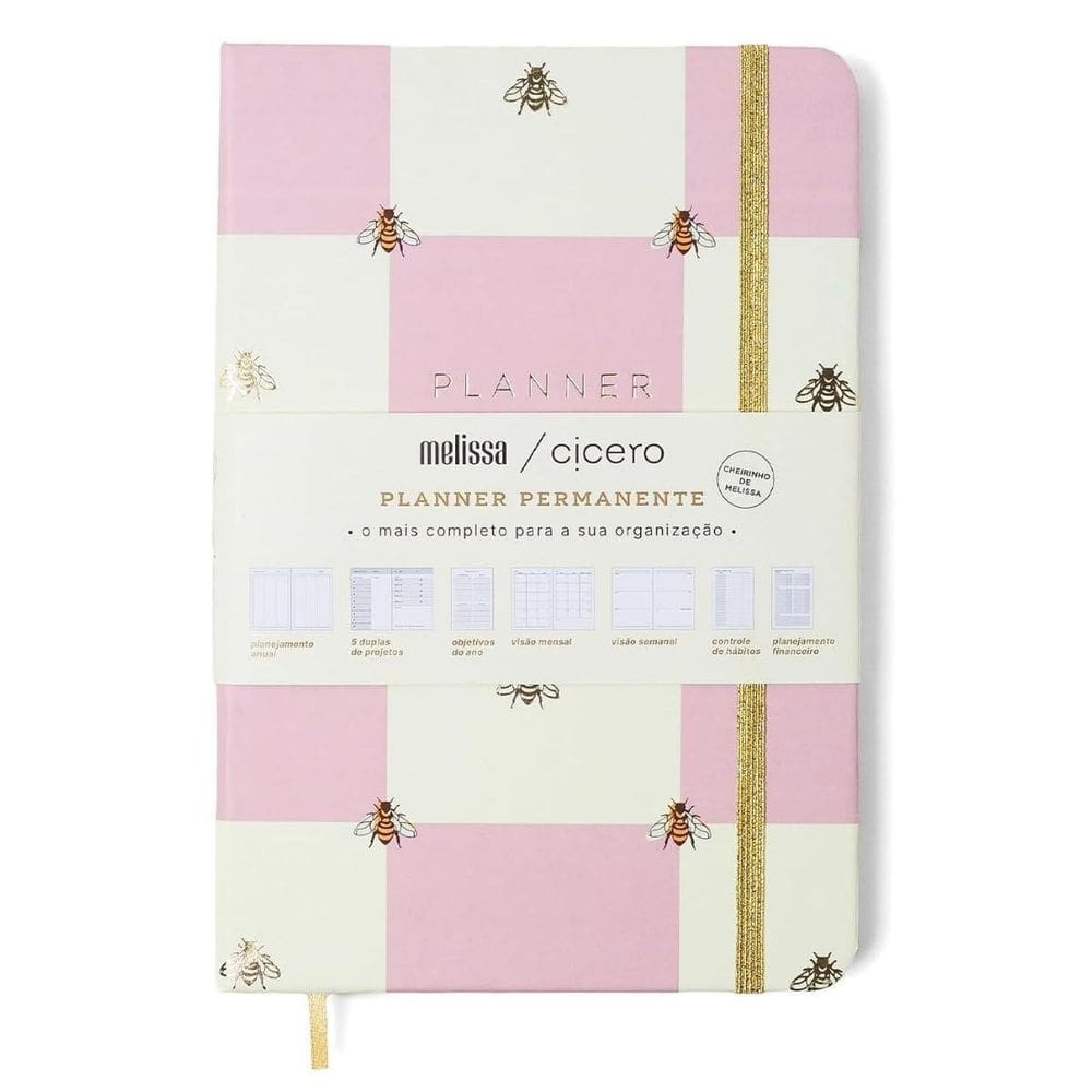 Planner Permanente Caderneta 14X21 Melissa Casa Das Abelhas