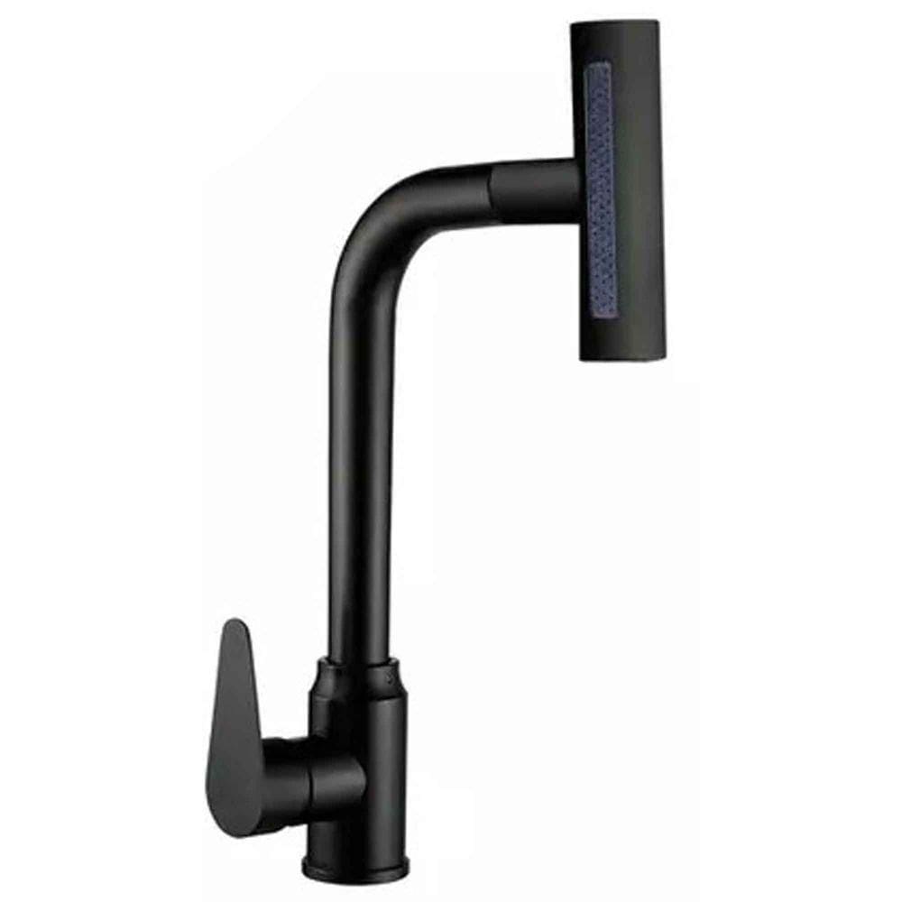 Torneira De Cozinha Gourmet Monocomando Luxo Com Ducha Spray Tripla Função Misturador Giratória Moderna Quente Fria