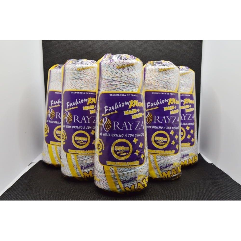 Linha Rayza Fashion Plus Multi Grossa 262-Branca Multicor