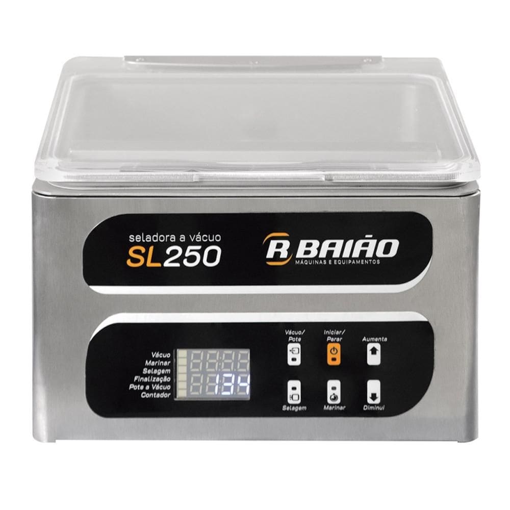Seladora a Vácuo de Câmara de Mesa R. Baião 25cm 110V SL250