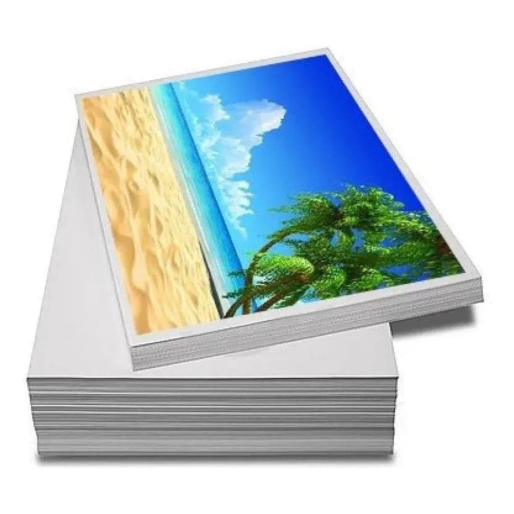 2X Papel Fotográfico A4 Glossy 180G 200 Folhas Premium