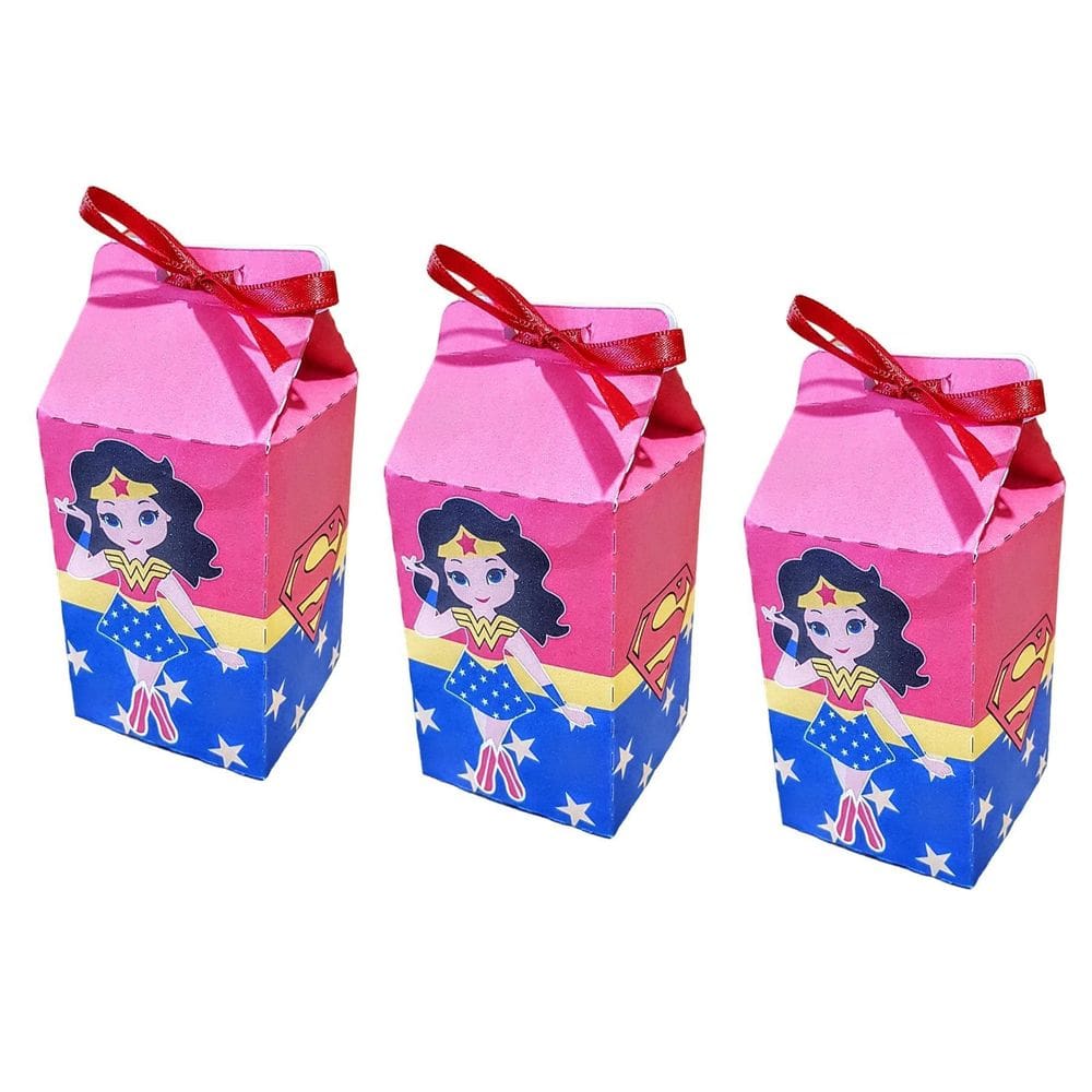 10 Caixas Avulsas Festa Superman E Maravilha - 10 Milk