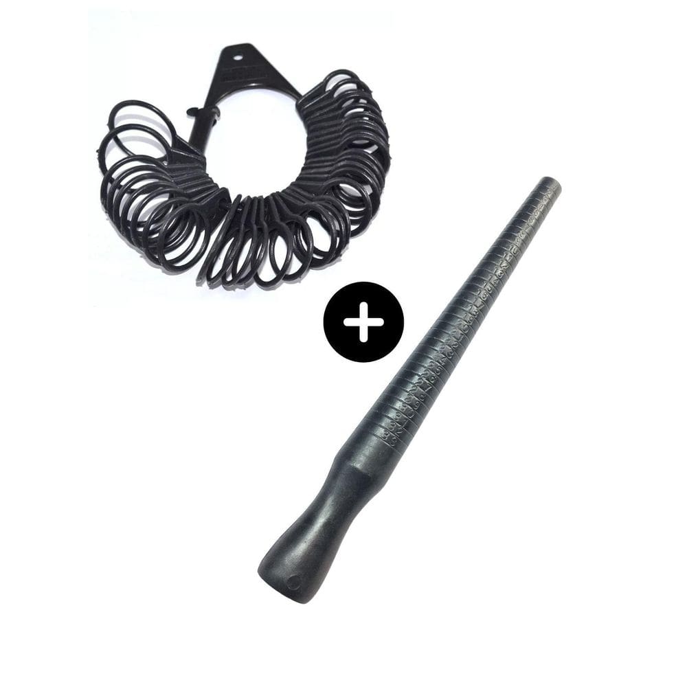 Kit Aneleira Bastão Plástico Medidor Anel Aliança Dedo Nº 1