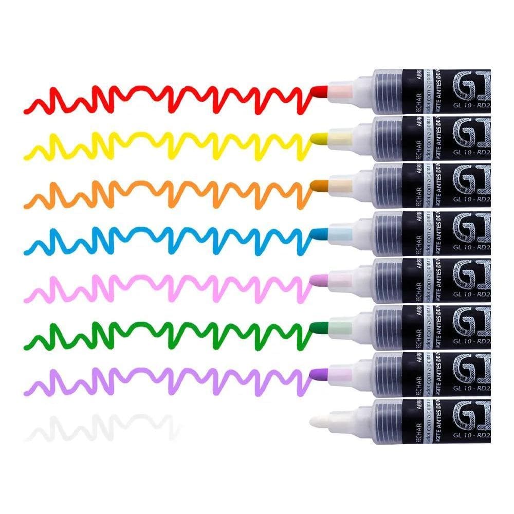 2X Giz Líquido Com Ponta Redonda - Gl10B Rd2/2