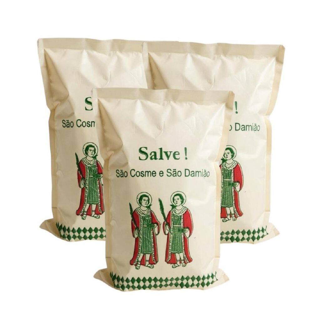 Kit Sacos De Plástico Cosme E Damião 16X24Cm Com 100 Un