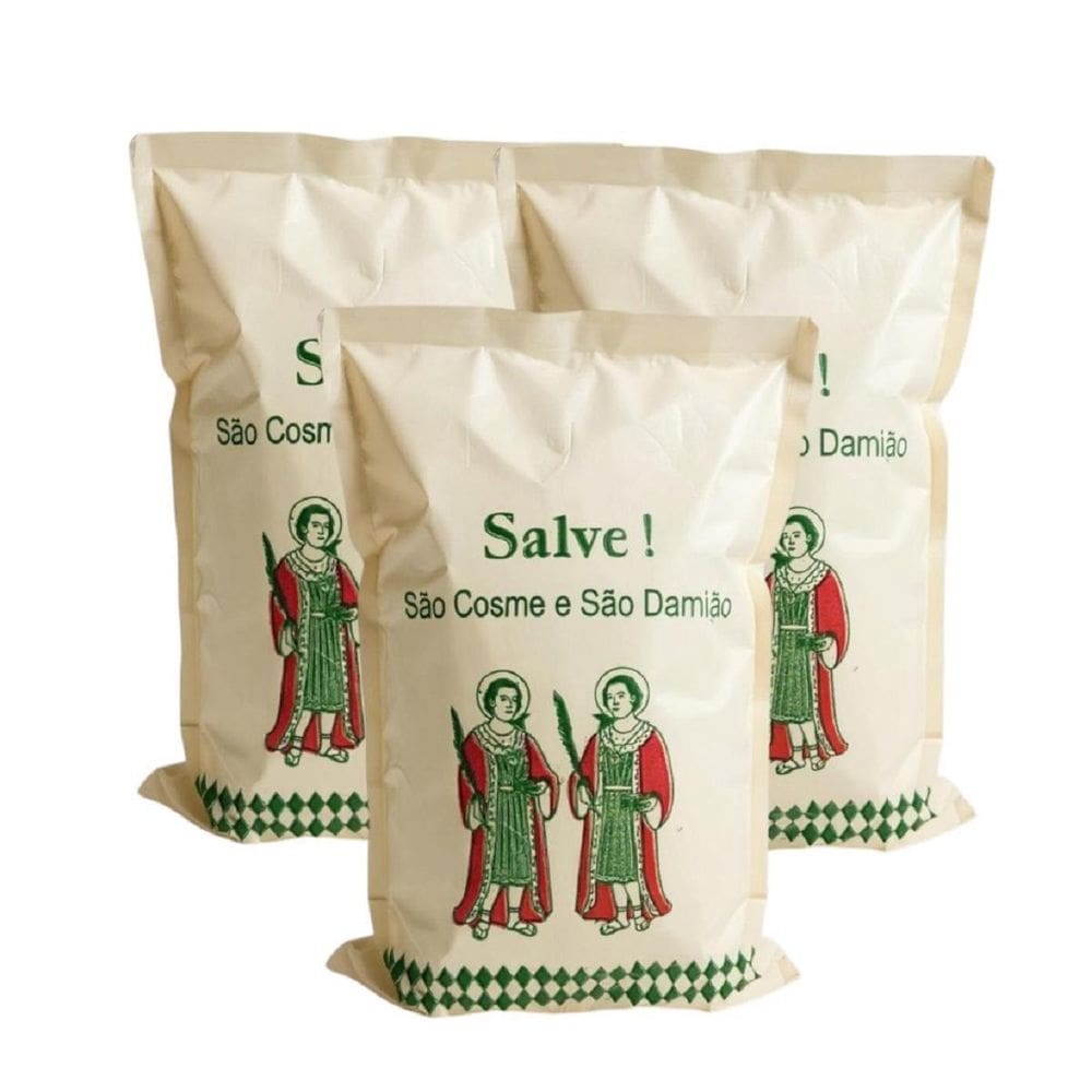 Kit Sacos De Plástico Cosme E Damião 16X24Cm Com 100 Un